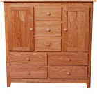 Shaker Baby Dresser, Oak Hardwood, Medium Finish
